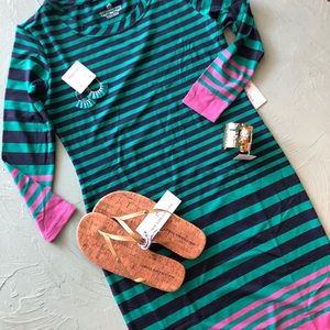 Southern Tide Camille Striped Performance Dress